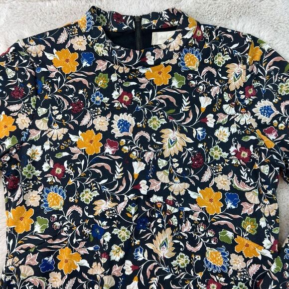 Altard State Long Sleeve Floral Boho Mini Dress Size Medium Fall Stretchy Short - Picture 3 of 12